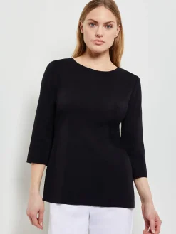 3/4 Sleeve Knit Tunic - Long Sleeve Tunic ||Misook New