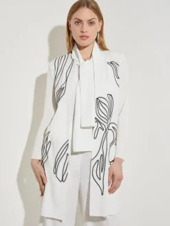 Abstract Embroidery Jewel Neck Jacket|Misook New