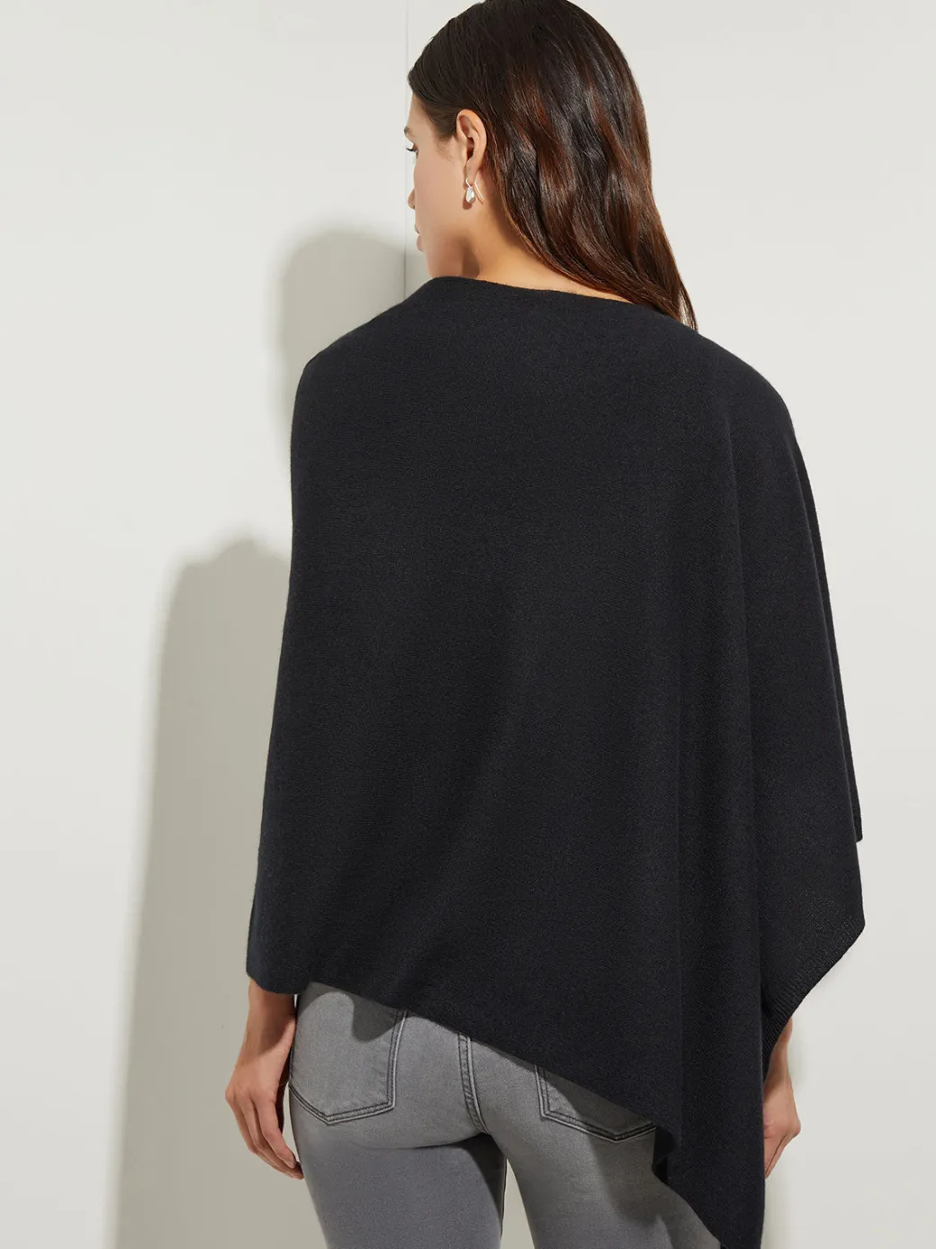 Asymmetrical Poncho - Cashmere Poncho ||Misook Sale