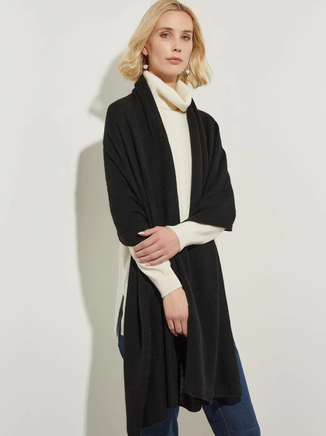 Cashmere Wrap Scarf - Jersey Scarf ||Misook New