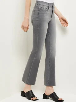 Bridget High-Rise Cropped Bootcut Jeans|Misook Fashion