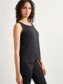 Classic Crepe de Chine Tank Top|Misook Fashion