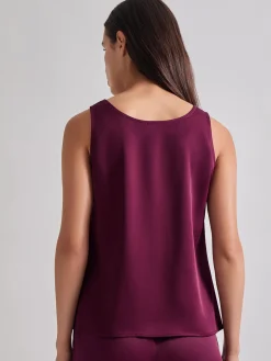 Classic Crepe de Chine Tank Top|Misook Outlet