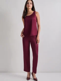 Classic Crepe de Chine Tank Top|Misook Outlet