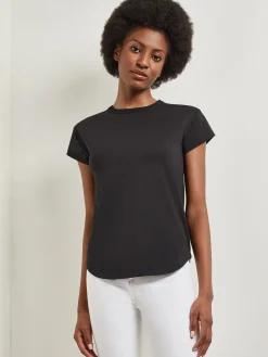Classic Short Sleeve Jersey Knit Top|Misook Fashion