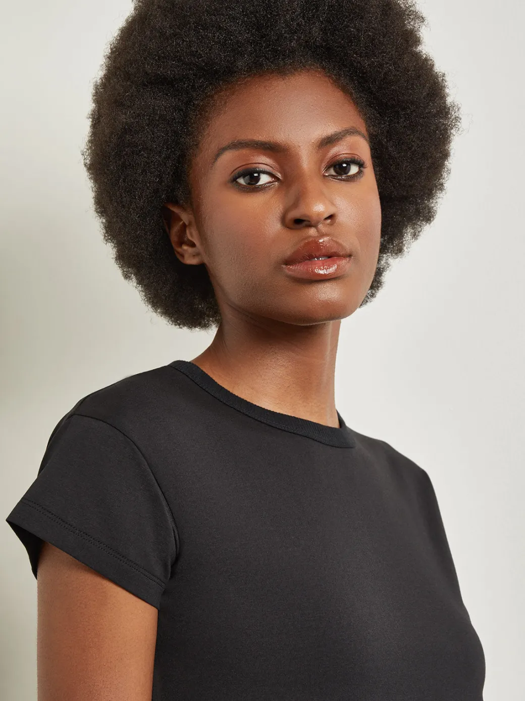 Classic Short Sleeve Jersey Knit Top|Misook Fashion