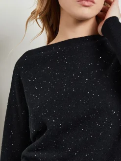 Dolman Sequin Cashmere Sweater|Misook Outlet