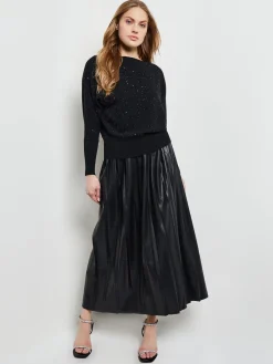 Dolman Sequin Cashmere Sweater|Misook Outlet