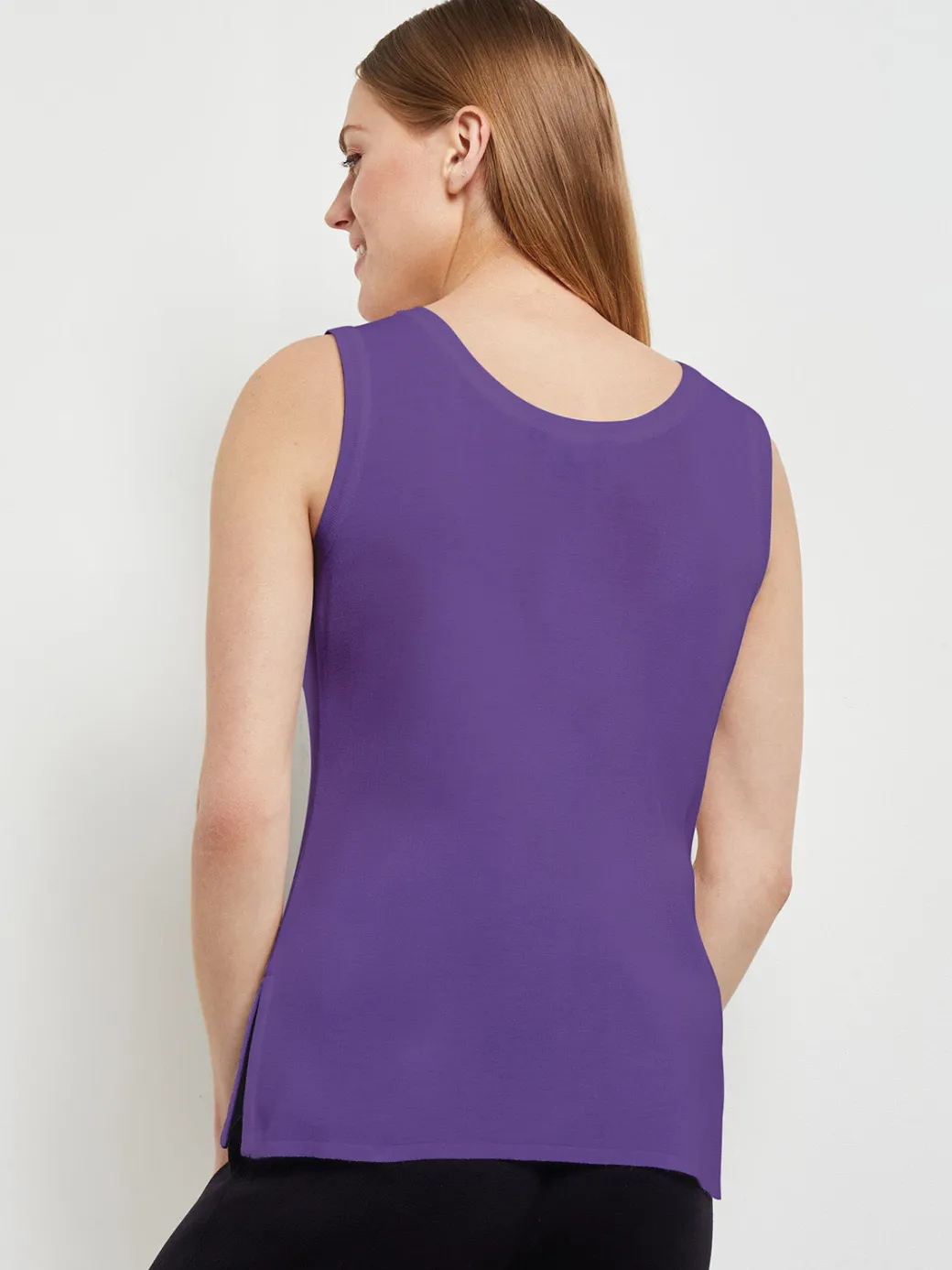 Double Scoop Neck Tank|Misook Online