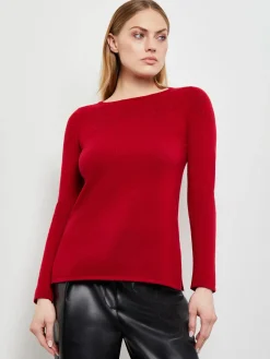 Floral Shimmer Cashmere Tunic|Misook Discount