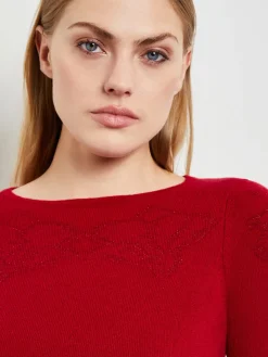 Floral Shimmer Cashmere Tunic|Misook Discount