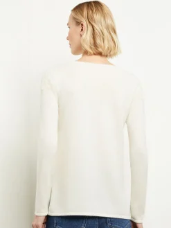 Floral Shimmer Cashmere Tunic|Misook Sale