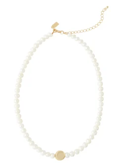 Handmade Gold Nugget Freshwater Pearl Necklace|Misook Online