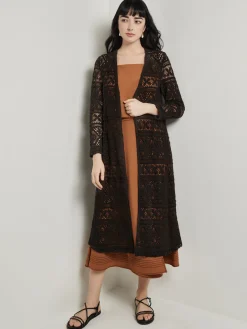Heritage Fit Duster - Crochet Cotton|Misook Hot