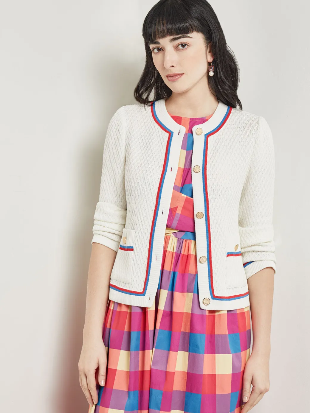 Heritage Fit Jacket - Intarsia Soft Knit|Misook Best