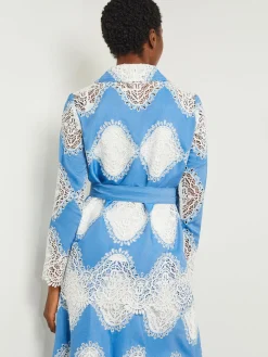 Heritage Fit Jacket - Lace Inset Novelty Woven|Misook Hot