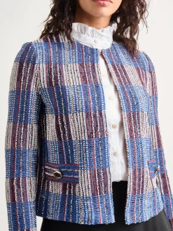 Jewel Neck Tweed Jacket|Misook Discount