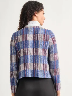 Jewel Neck Tweed Jacket|Misook Discount