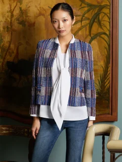 Jewel Neck Tweed Jacket|Misook Discount