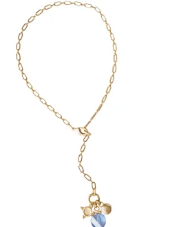 18K Matte Gold Plated Paperclip Chain Necklace|Misook Fashion
