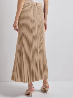Midi A-Line Soft Ribbed Knit Skirt|Misook Sale