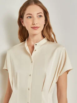 Midi Fit & Flare Dress - Dolman Sleeve Woven|Misook New