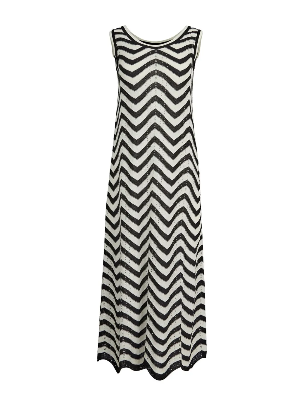 Midi Sheath Dress - Chevron Hem Intarsia Knit|Misook Outlet