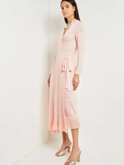 Midi Wrap Dress - Soft Jacquard Knit|Misook Discount