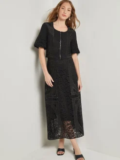 Modern Fit Cropped Textural Woven Blouse|Misook Best