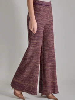 Pull-On Wide Leg Pants - Tweed Knit|Misook Best