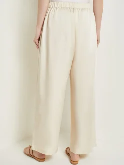 Pull-On Woven Wide-Leg Pants|Misook Sale