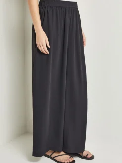 Pull-On Woven Wide-Leg Pants|Misook Clearance