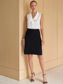 23" Straight Knit Skirt - Knit Pencil Skirt ||Misook Online