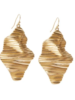 Ripple Textured Warm Earrings|Misook Online