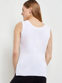 Scoop Neck Tank Top - Sleeveless Top ||Misook Online
