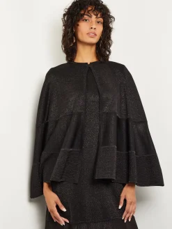 Shimmer Knit Cape|Misook Online
