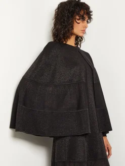 Shimmer Knit Cape|Misook Online