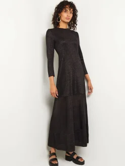 Shimmer Knit Maxi Dress|Misook Discount
