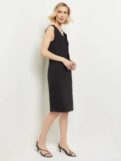 Sleeveless Sheath Knit Dress|Misook Fashion