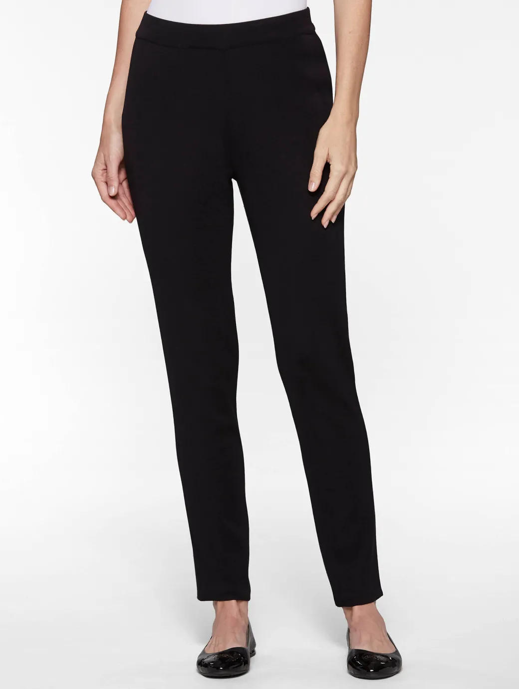 Slim Leg Knit Pant|Misook Sale