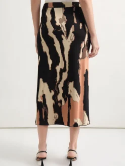 Straight Jacquard Soft Knit Midi Skirt|Misook Hot