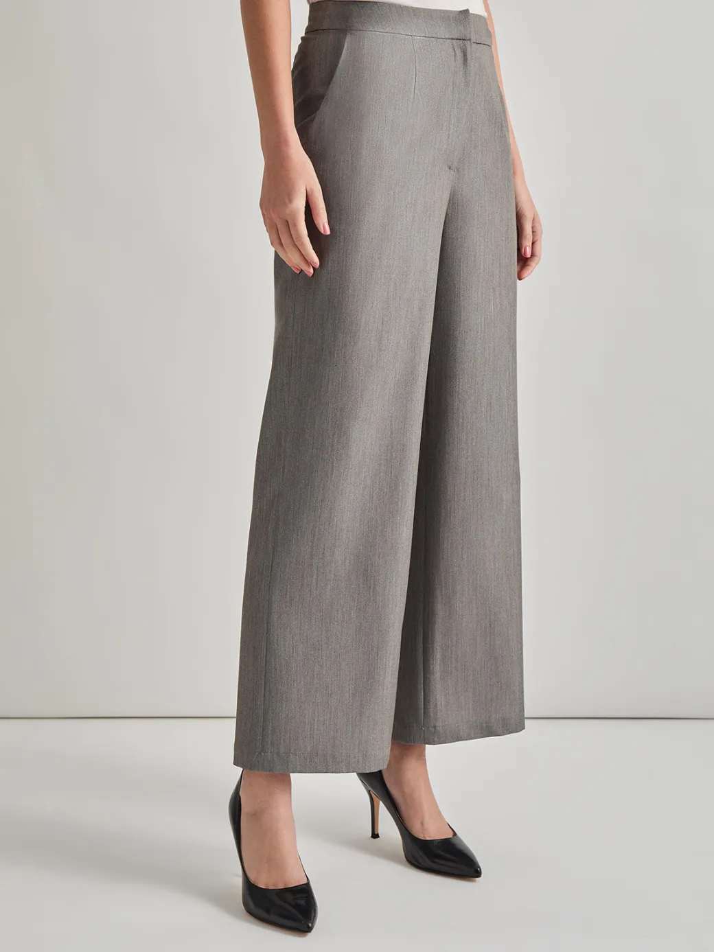 Stretch Woven Wide Leg Pant|Misook New