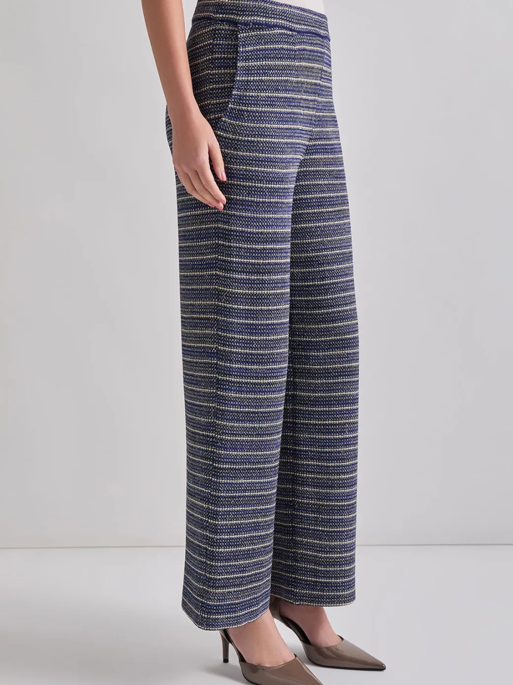 Tweed Knit Straight Leg Pant|Misook Sale