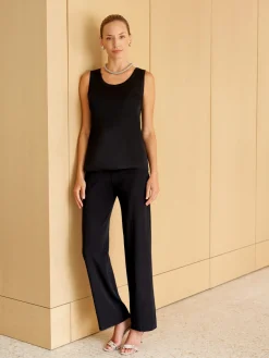 Wide Leg Knit Pant|Misook Hot